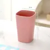 Amazon Juego de Cuatro Piezas de Tazón, Plato, Taza y Cubiertos, Polipropileno de Grado Alimenticio, Cuadrado, Negro y Beige, para Uso en Casa y Restaurante, Platos, Platos para Fruta