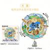 Liaoning Dalian Madera Metal Wenchuang Magnético Creativo Tridimensional Souvenir Turístico Arquitectura Emblemática Ciudad Imán de Nevera