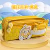 Estojo de Lápis Multicamadas Licenciado Original Egg Party Desenho Animado Estojo de Lápis com Zíper Multifuncional Bolsa de Armazenamento de Material Escolar de Grande Capacidade