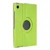 Funda Protectora para Samsung Tablet A9 Plus de 11 pulgadas A9+ Funda Giratoria con Patrón de Lichi A9 Funda de Cuero Anticaídas