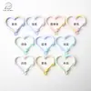 Broche de Resorte con Agujero en Forma de Corazón con Goteo de Pintura Hecho a Mano, Accesorios de Joyería de Aleación para Bricolaje, Llavero Lote Mixto