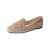 Waiwai Girl 925-1 Sapatos Femininos com Strass Lindo Mocassim Plano Francês de Ballet Mocassins de Calçar