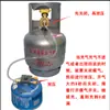 Nuevo Tanque de Gas de Tipo Tarjeta Recargable de Gas Licuado para el Hogar Tanque de Gas Largo Plano Válvula Inflable Botella de Gas Cabezal de Estufa para Exteriores Tubo Inflable Transferencia