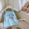 Top de Verano Estilo Salero Versión Coreana para Niñas, Camisola Dulce de Dibujos Animados Dopamina Camiseta Linda para Niños Pequeños