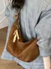 Bolsa Tote Casual para o Trabalho 2025 Nova Outono Camurça Grande Capacidade Celebridade da Internet Estilo Quente Moda Ombro Transversal