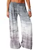 Comércio Exterior Transfronteiriço Amazon Ebay2020 Calça Esportiva Wide Leg Solta com Estampa Degradê para Mulheres Europeias e Americanas