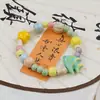 Pulsera de cerámica pintada a mano de nuevo color Jingdezhen con peces para hombres y mujeres regalo para estudiantes pulsera de joyería de cerámica joyería al por mayor