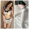 Lencería Divertida y Sexy, Uniforme Jk, Puro Deseo y Ropa de Dormir Atrevida para Mujeres, Atractivo Emocional de Alta Gama, Qqny, Uniforme Jk Estilo Universitario