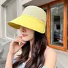 Gorra de Béisbol Ruth de Nuevo Estilo con Doble Correa y Bloques de Color para Mujer, Protección Solar para Primavera y Otoño, Adelgazante Facial, Sombrero de Sol con Protección UV