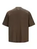 Nanxia Disguise 2026 Verão Nova Camiseta Bordada de Manga Curta para Homens, Gola Redonda Vintage Solta Casual Pulôver Camisa Curta Camiseta