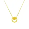 Collar que Cambia la Fortuna para Mujeres 2025 Nuevo Oro Arena Moda Trendy Femenina Decoración de Cuentas de la Fortuna Cadena para Clavícula