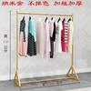 Cabide de parede dourado para roupas femininas, prateleira de exposição para loja de roupas infantis Zhongdao