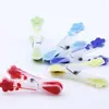 Pinza para Ropa Antideslizante de Dos Colores de Plástico, Clip de Fijación a Prueba de Viento con Forma de Flor Colorida para Secar Calcetines
