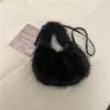 Bolsa transversal grande e estilosa para mulheres, perfeita para o trabalho e o trajeto no outono e inverno, nova coleção 2026, de mão, cor café, com detalhes de pelúcia e fofos