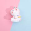 Creativo Lindo Dibujo Animado Resina Tridimensional Muñeca Unicornio Hecho a Mano DIY Llavero Colgante Accesorios Comercio al por Mayor