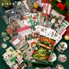 Serie Sentimientos Cálidos Xinmo Caja de Regalo para Diario Material - Serie Villancicos Navideños - Juego de Collage Multiestilo de Gran Capacidad