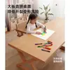 Mesa de comedor estilo mediados de siglo, madera maciza, diseñada para eliminar la necesidad de una sala de estar separada, una mesa larga grande e integrada que también puede servir como escritorio o banco de trabajo, un nuevo modelo para uso doméstico