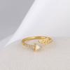 Anillo de dedo de playa personalizado 2024 plata S925 cobre incrustado circonio anillo de cola diamante completo anillo de articulación pie anillo pequeño