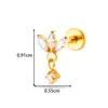 Joyería para Piercing Henson G23/F136 de Aleación de Titanio con Rosca Interna, Cadena con Borla, Pendientes de Barra Plana Geométrica