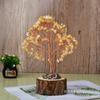 Árbol de la fortuna de grava de cristal natural, árbol de la fortuna para agitar el dinero, decoración de escritorio de oficina, regalo de cumpleaños creativo