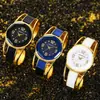 Ogyawatch Nuevo Reloj Pulsera Popular Transfronterizo para Mujer, Reloj de Pulsera Abierto Dorado, Reloj de Cuarzo de Nicho