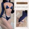 Lingerie Sexy Estilo Japonês Estilo Universitário Body Modelador Macacão Sexy Alto Sem Tirar Roupa Roupa de Ginástica Estilo Desejo Puro Feminino