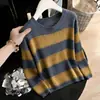 Suéter Versátil de Punto para Mujer Estilo Perezoso Otoño/Invierno 2026 Nuevo Holgado Cuello Redondo