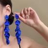 Pendientes de Pedrería Exagerada Super Brillantes de Lujo Ligero para Graduación y Noche, Pendientes de Botón Elegantes y Geniales, Pendientes de Diosa
