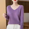 Atacado transfronteiriço de malha feminina premium, gola V sem costura, manga longa, top base emagrecedor
