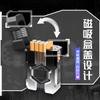 Encendedor de cigarrillos con forma de mecha de juego de marea de alto valor de color con encendedor de cigarrillos de alambre de tungsteno, caja de cigarrillos de 10 cigarrillos gruesos al por mayor