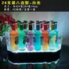 Balde de Hielo Luminoso para Bar Cubo de Cóctel Led Cubo de Cerveza KTV Cubo de Champán Acrílico con Patrón de Hielo Cubo de Hielo Transparente para Fiesta