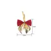 Pajaritas de Terciopelo Dorado y Plateado Navideñas Transfronterizas, Accesorios para Decoración de Escena de Caja de Regalo Navideña Hechos a Mano