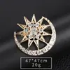 Broche de Estrella de Cinco Puntas con Pedrería de Moda para Comercio Exterior, Broche de Seguridad Anti-Exposición, Accesorios para Ropa, Joyería al por Mayor para Trajes de Mujer