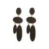 E15393 Nuevo Estilo Retro Color Sólido Aceite Goteado Esmalte Gota de Agua Borla Pendiente Pendientes Estilo Suave Accesorios de Pendientes para Mujeres