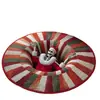 Amazon temu nueva alfombra redonda de decoración para festival de Navidad más vendida alfombrilla de suelo resistente a la suciedad para dormitorio sala de estar