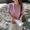 Roupas Zhengqite/2026 Outono e Inverno Nova Moda Feminina Simples Multicor Top de Lã Escovada