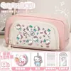 HelloKitty Hello Kitty Estuche Lindo Dibujo Animado Alto Valor de Color Bolsa de Papelería Gran Capacidad Estuche Resistente a la Suciedad para Niñas
