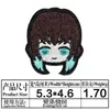 Alta calidad Ghost Blade Personaje de dibujos animados japonés Bordado de personaje de dibujos animados Pegatinas de tela para ropa Parche caliente de AliExpress