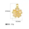 Xi Yin Transfronterizo Europa y América ins Moda Personalidad Hip Hop Colgante Perforado Cobre Microincrustado Circonita Colgante de Cobre de 26 Letras