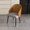 Nueva Silla Hogar Silla de Comedor de Lujo Ligero Taburete de Tocador Comercial Silla de Negociación Ocio Hierro Forjado Apartamento Pequeño Taburete con Respaldo Tiene