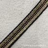 1.1cm ganchillo cuerda de pozo cadena de cobre cadena de cuentas encaje cinta de rayas blanco y negro oro y plata artesanía DIY étnico