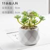 Planta Verde Nórdica Bonsai Flor Falsa Decoração de Interior Decoração de Mesa Biônica Carnuda Pequena Planta em Vaso