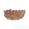 Alfombra absorbente antideslizante para baño del hogar, alfombra absorbente con drenaje de agua para encimera de cocina, alfombrilla de suelo simple de tierra de diatomeas con forma de hoja