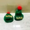 Venda Direta de Fábrica Mini Chapéu de Natal Cachecol Luva de Lã Tricotada Colorida Acessórios para Garrafa de Chá com Leite
