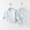 Ropa de Bebé Otoño e Invierno Traje Cálido Acolchado de Tres Capas Ropa de Invierno para Bebé Recién Nacido Algodón Puro Sin Costuras Ropa para Niños Anyang