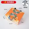 Caja de Empaque para Pollo Frito Lata Toallita Papel de Aluminio Estilo Coreano No Plegable Patas de Pollo A Prueba de Grasa Aislamiento Térmico Caja de Empaque para Llevar Caja de Papel