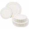 Plato desechable de 7.5 pulgadas 10.25 pulgadas plato de plástico duro a color plato de encaje plato de imitación de porcelana europea comercio exterior