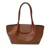 Bolsa Tote Bucket Casual de Grande Capacidade para Mulheres 2025 Outono Nova Tendência Casual Retro Versátil Ombro Único Bolsa de Axila