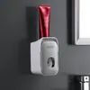Set Exprimidor Automático de Pasta de Dientes Colgador de Pared sin Taladro Organizador de Almacenamiento para Pasta de Dientes y Cepillo de Dientes Colgador de Pared Perezoso para Cepillo de Dientes