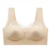 Sujetador de dormir de una pieza para mujer, con copa fija, sin marcas, sin aros de acero y sin aros.